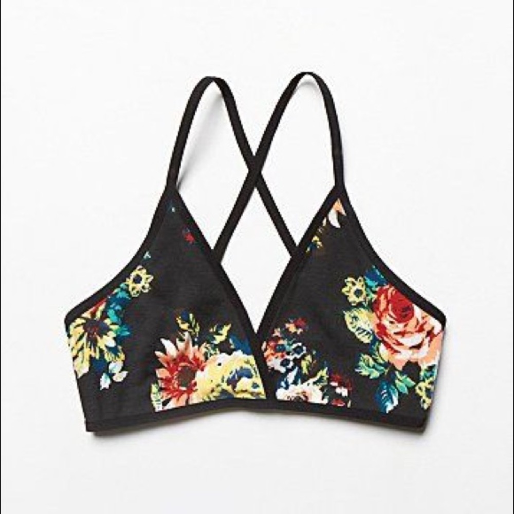 Free People Printed Triangle Bra